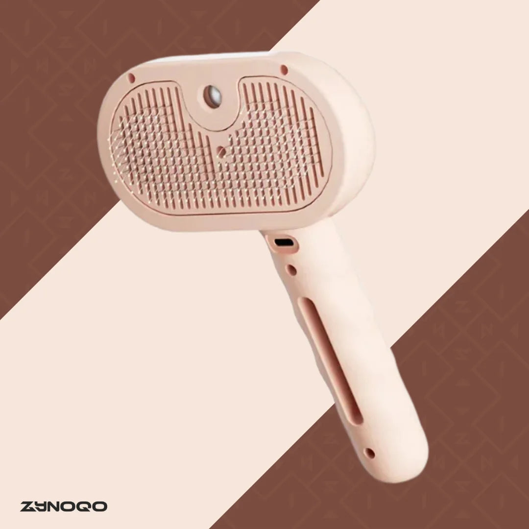 ZYNOQO Mist Comb – Brush + Spray for Cats & Dogs