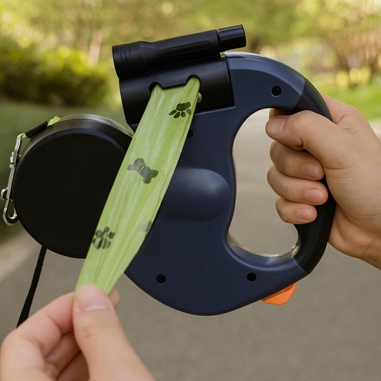 Walk 2 Dogs Tangle-Free with ZYNOQO Retractable Leash + Light