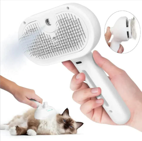 ZYNOQO Mist Comb – Brush + Spray for Cats & Dogs