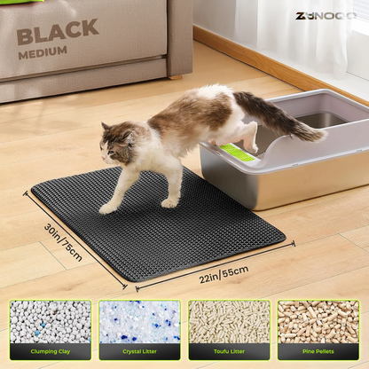 ZYNOQO Cat Litter Mat – Waterproof, Scratch-Friendly, Mess-Free