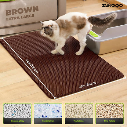 ZYNOQO Cat Litter Mat – Waterproof, Scratch-Friendly, Mess-Free