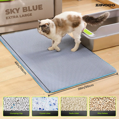 ZYNOQO Cat Litter Mat – Waterproof, Scratch-Friendly, Mess-Free