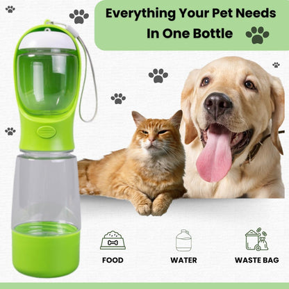 ZYNOQO Adventure Dog Water & Food Bottle