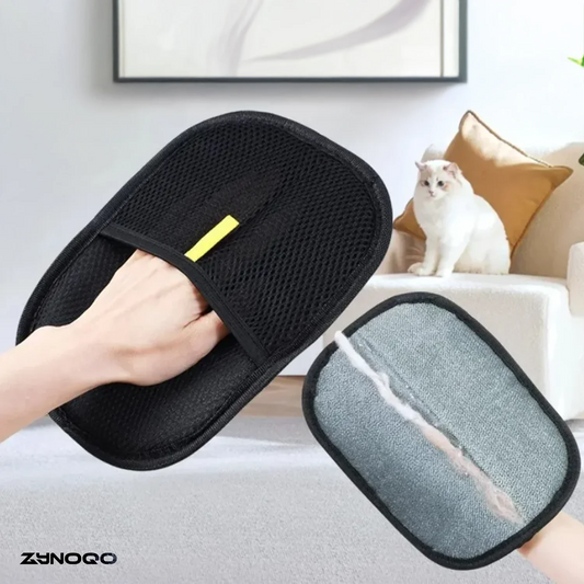 Mess-Free Grooming with ZYNOQO Pet Hair Remover Glove