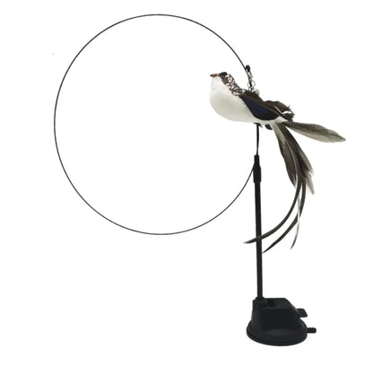 ZYNOQO Steel Wire Feather Cat Teaser Wand