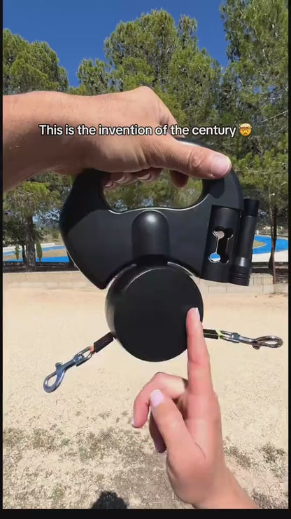 Walk 2 Dogs Tangle-Free with ZYNOQO Retractable Leash + Light