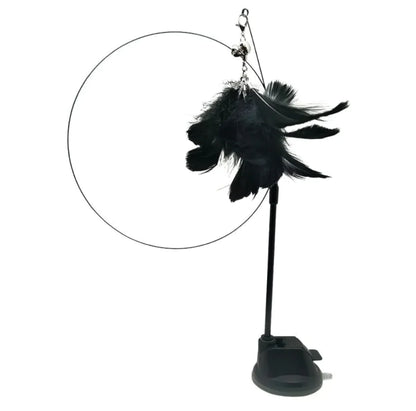 ZYNOQO Steel Wire Feather Cat Teaser Wand